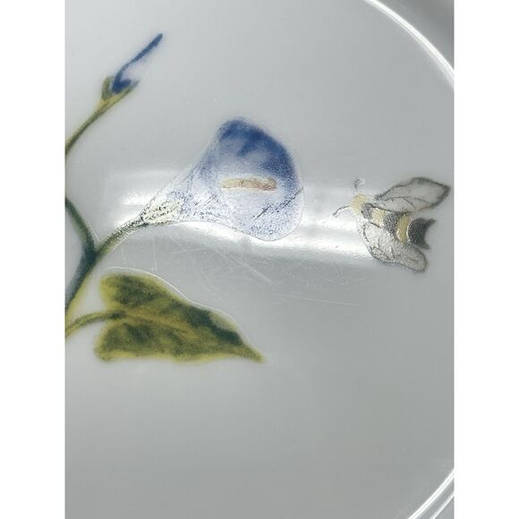 Williams Sonoma Summer Studies Salad Plates Flowers Bugs Herbs 7.75” Set of 4 - Picture 7 of 9